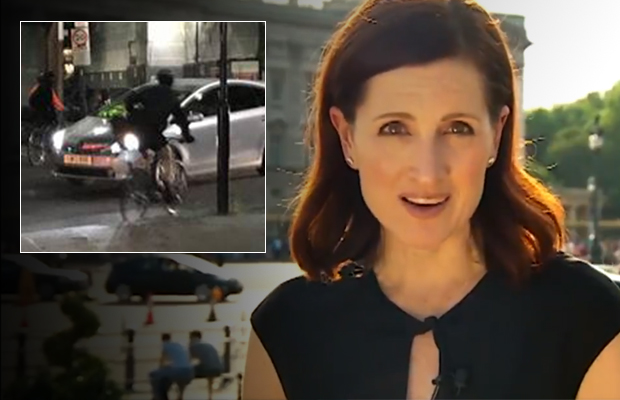 Article image for ‘He’s got a gun!’: Armed cyclists steal camera from TV crew, ride away