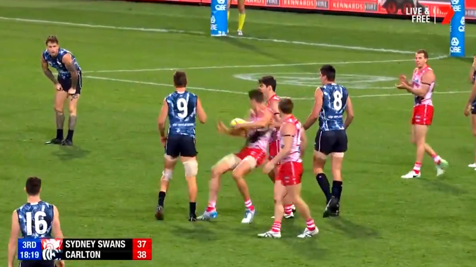 Article image for WATCH: Swan ruckman fined for staging