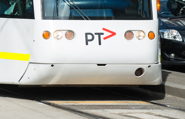 Article image for Tram, truck collision shuts down Sydney Road