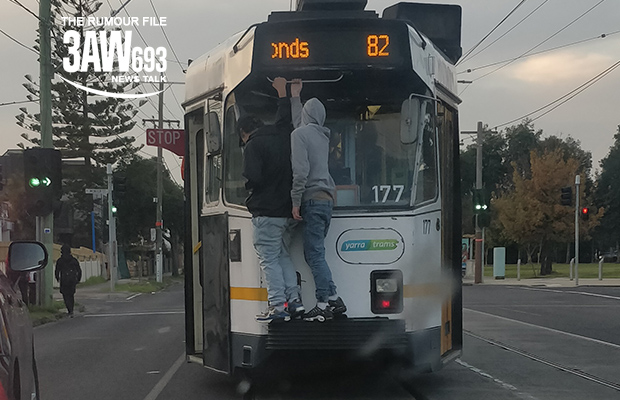 Article image for Rumour File: Tram surfers narrowly avoid injury