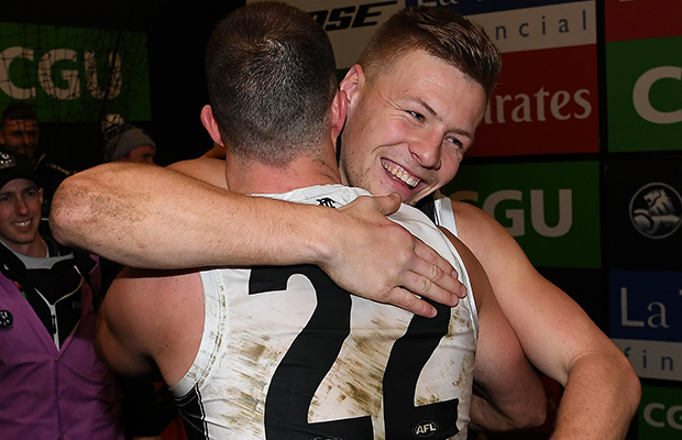 Article image for Nathan Buckley explains impact of leadership group on Jordan De Goey