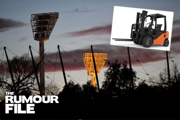 Article image for Rumour confirmed: Man takes forklift for joyride around MCG carpark