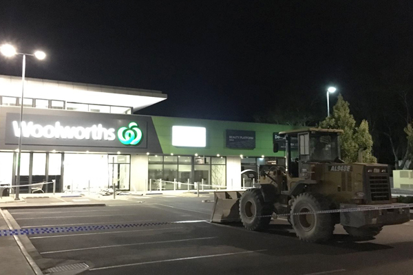 Article image for ‘It’s a huge mess’: Tractor used in brazen ram raid at South Morang shopping centre