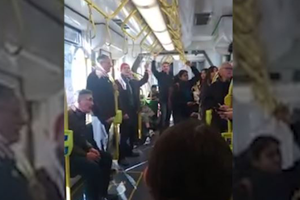 Article image for Video: Singing commuters on Melbourne tram