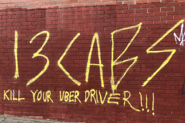 Article image for Rumour File: “Very disturbing” sign encouraging harm to Uber drivers