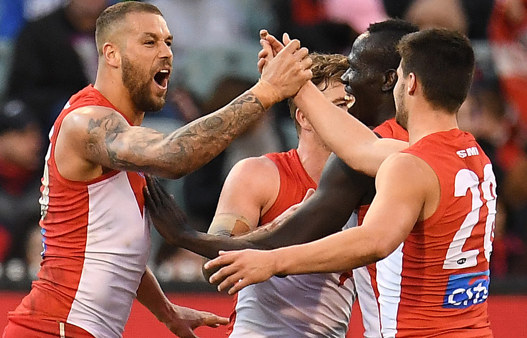 Article image for Sydney hangs on for a gutsy and important win over Melbourne