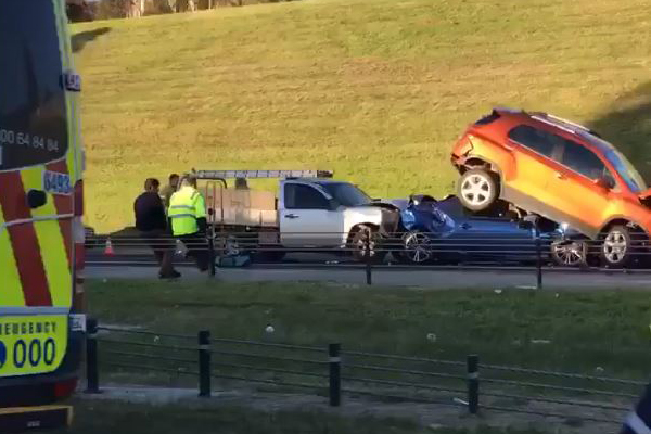 Article image for Three-car pile up on the South Gippsland Freeway