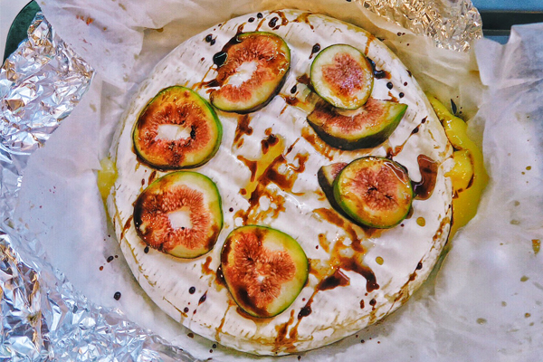 Article image for Recipe: Alice’s Baked Camembert with Figs and Honey