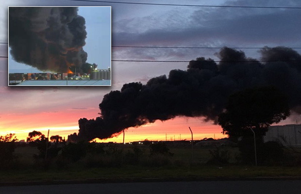 Article image for Footscray fire could burn for “3 or 4 days” as smoke continues blanket western suburbs
