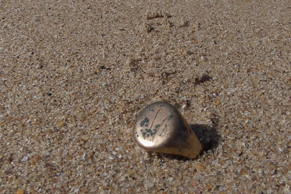 Article image for Dad’s lost ring discovered on same beach 25 years later