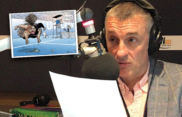 Article image for Tom Elliott not surprised by “oversensitive” reaction to Serena Williams cartoon
