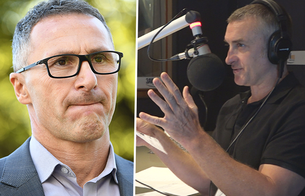 Article image for Tom Elliott and Greens leader clash over controversial cartoon