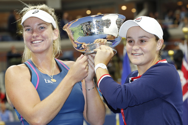 Article image for Aussie Ash Barty wins thrilling US Open women’s doubles final