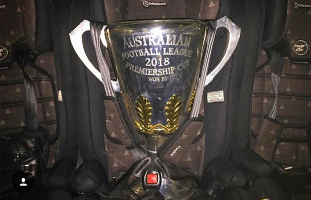 Article image for How this year’s premiership cup ended up in the back of a car!