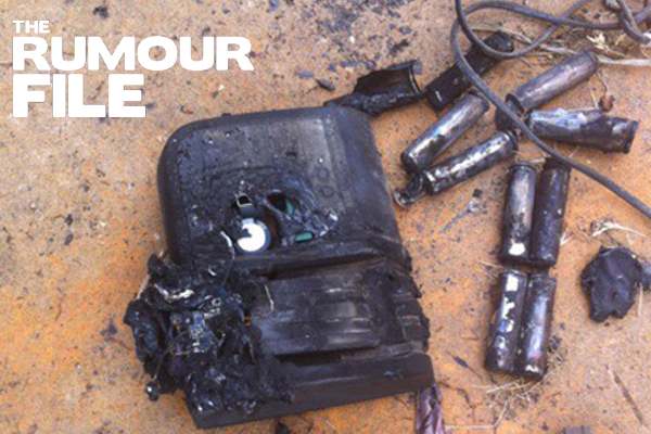 Article image for Rumour confirmed: Fake popular tool brand battery explodes and catches fire
