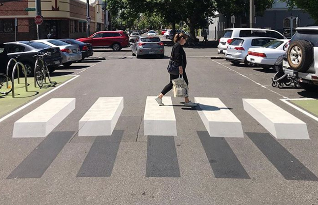 Article image for 3D crossing in Melbourne’s inner north grabs attention (and raises safety questions)