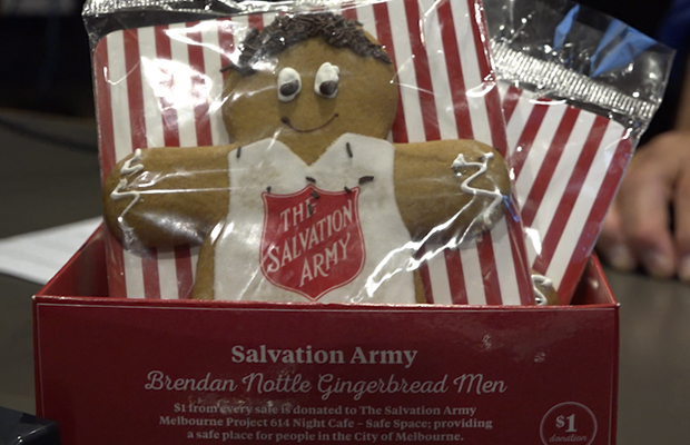 Article image for Unlikely trio combine to launch a sweet treat to help the Salvos