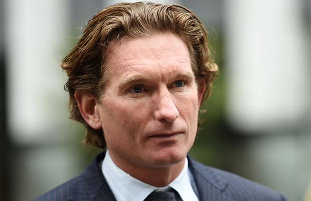 Article image for James Hird hit by car, taken to hospital