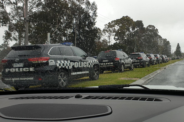 Article image for Police pounce on hundreds of Bandidos bikies in town for their annual meeting
