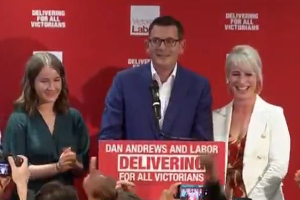 Article image for Re-elected Premier praises ‘progressive’ Victoria in triumphant victory speech