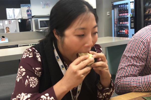 Article image for VIDEO: Mikkayla ‘Rex’ Mossop in the Great 3AW Pie-Eating Contest of 2018