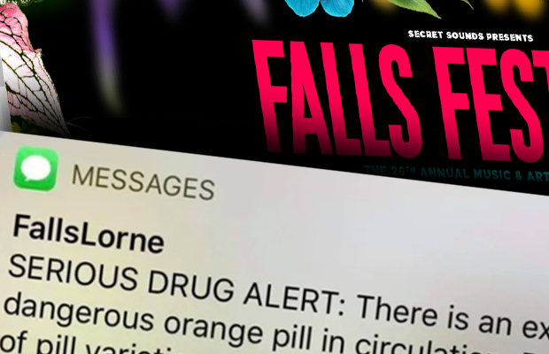 Article image for Orange pill prompts ‘serious’ SMS for Falls Festival revellers