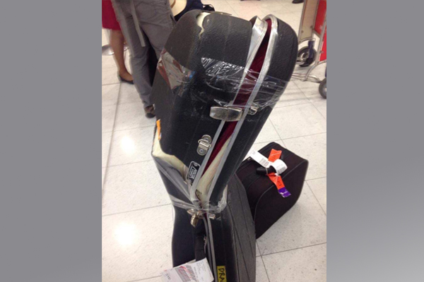 Article image for Airline pays out rock star after guitar breaks in transit