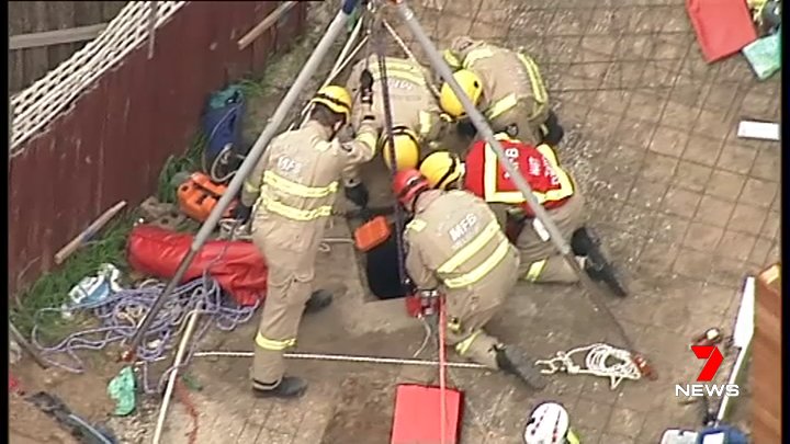 Article image for Man rescued at Mentone after falling into sewerage drain