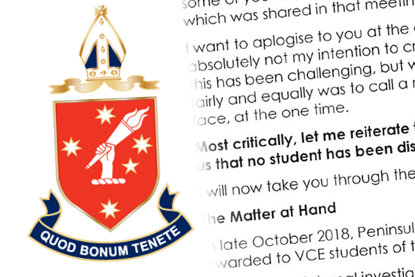 Article image for FIRST ON 3AW: Peninsula Grammar students taught wrong VCE material