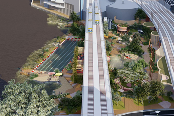 Article image for European-inspired upgrade proposed for banks of the Yarra, featuring 50m pool
