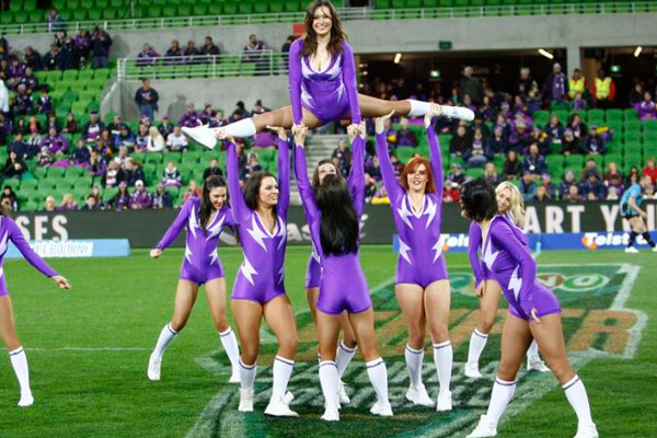 Article image for Melbourne Storm axes cheerleaders in favour of “gritty street crew”… whatever that is