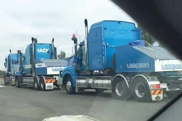 Article image for VIDEO: ‘Superload’ longer than an A380 making its way through south west Victoria