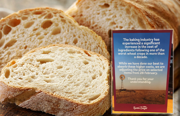 Article image for Confirmed: Bad crop sends bread prices up