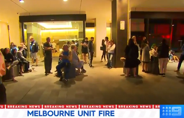 Article image for Dozens evacuated in Docklands apartment fire