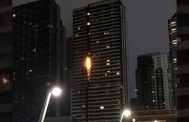 Article image for Ciggie blamed for CBD apartment block fire