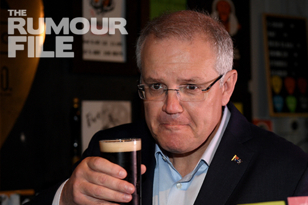 Article image for Rumour confirmed by the PM himself! Scott Morrison spotted at Burnso’s local pub
