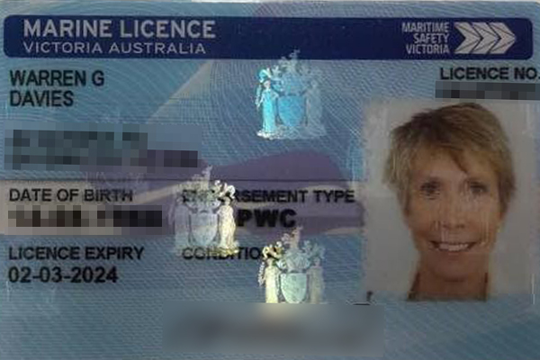 Article image for Warren renews his marine licence and something is not right