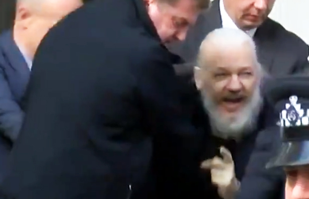 Article image for Julian Assange arrested in dramatic fashion