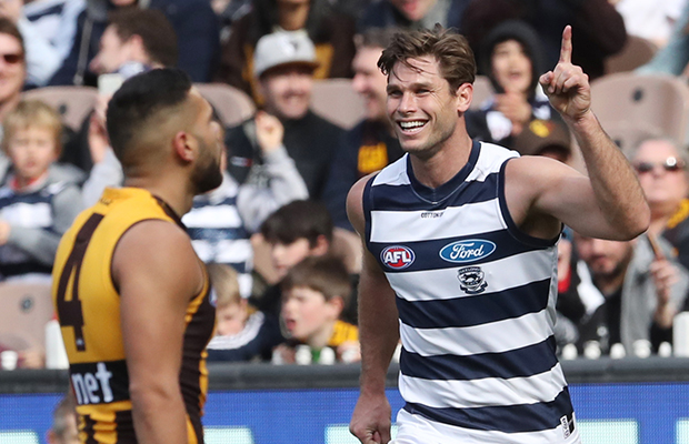 Article image for Geelong bring home the chocolates in the Easter rivalry match