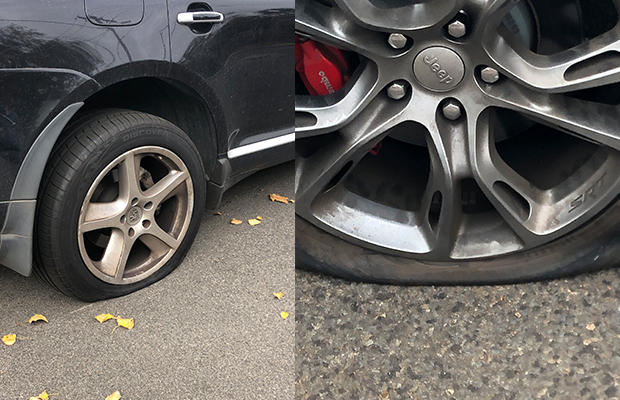 Article image for Multiple cars damaged in tyre slashing spree