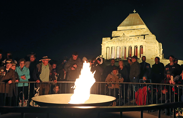 Article image for Not forgotten: Tens of thousands gather for Anzac dawn service