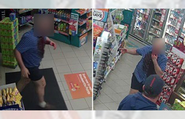 Article image for Shot in the face: Bloody photos released in the hunt for Melton servo gunman