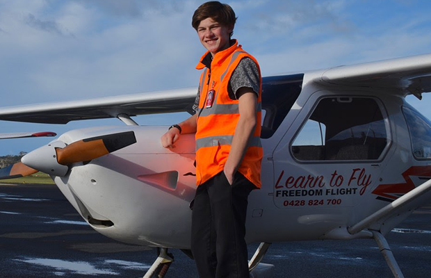 Article image for ‘You have to interview this young man’: Ross and John meet pilot, 16, with a cause