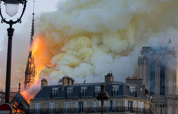 Article image for ‘Notre-Dame is aflame’: Tears in the street as Paris hearts break