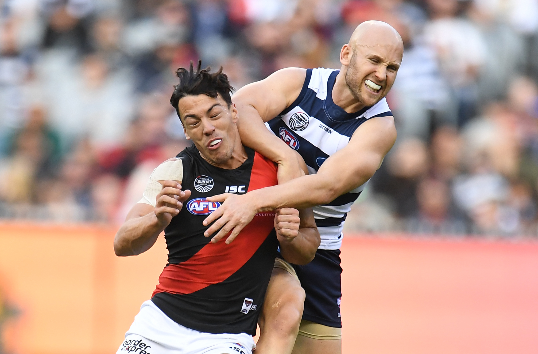 Article image for Ablett reported as Geelong keep top spot with victory over Bombers