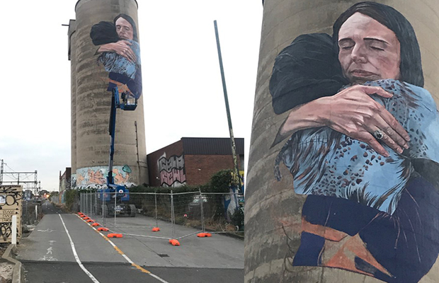 Article image for Brunswick mural of Jacinda Ardern completed