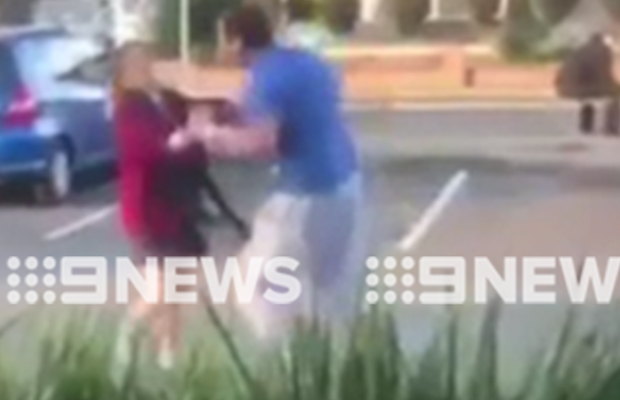 Article image for Ugly vision emerges of man attacking schoolgirl outside McDonald’s