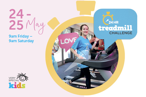 Article image for Donate now to 3AW’s Very Special Kids, 24-hour treadmill challenge