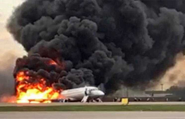 Article image for Shocking footage: Dozens dead in Russian plane crash