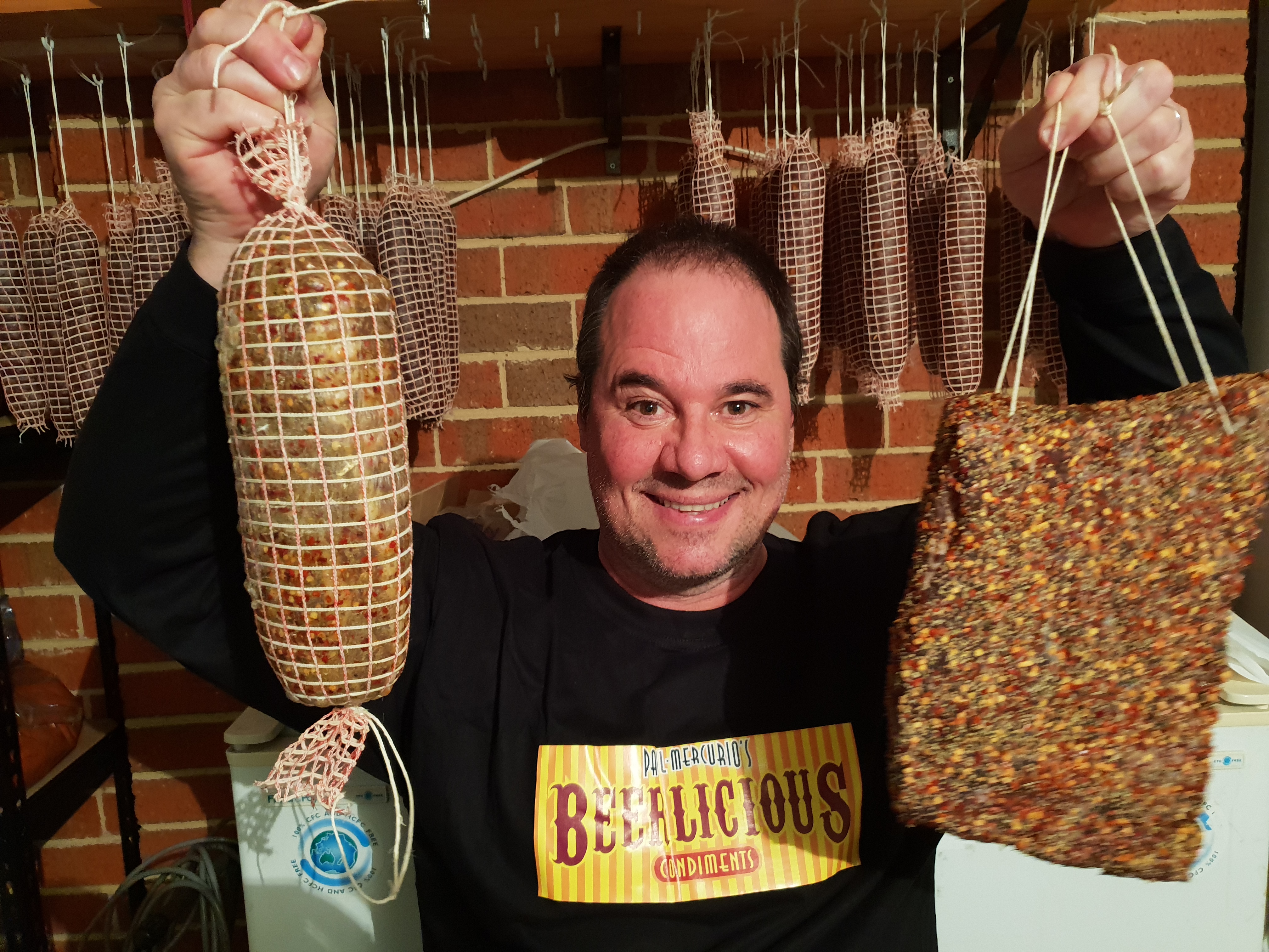 Article image for Salami season! Paul Mercurio lets us inside his garage